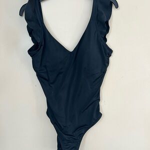 Time and Tru Black One Piece Swimsuit